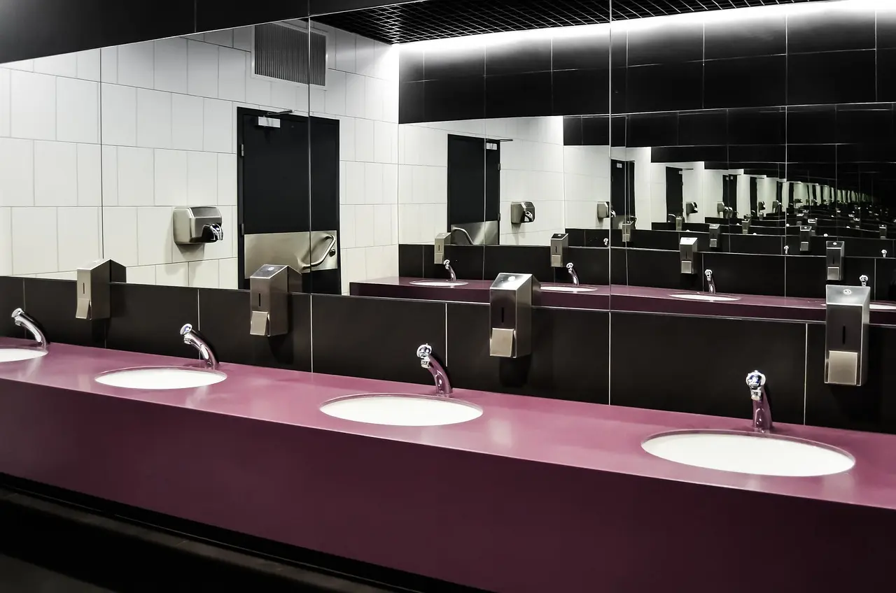 Kort over offentlige toiletter i Esbjergs centrum